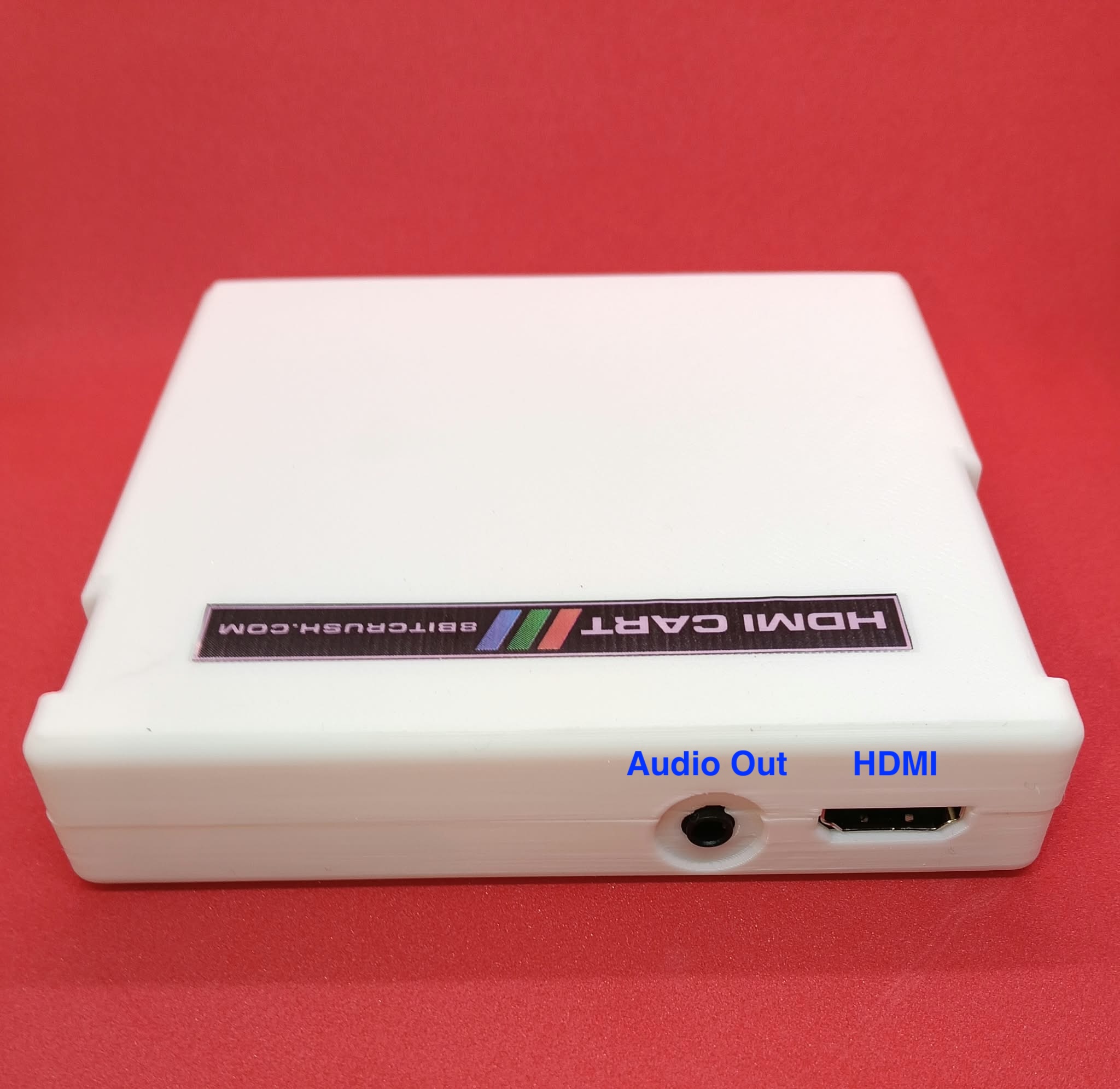 Rear of the HDMI Cart labelled Audio Out and HDMI